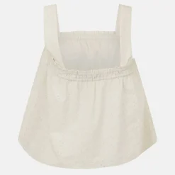 Broderie Shirred Top
