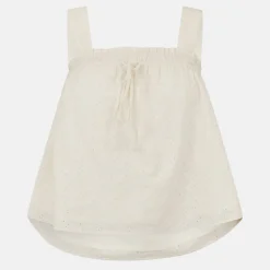 Broderie Shirred Top