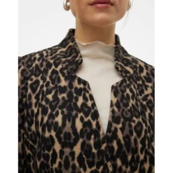 Brushed Katrine Leopard Print Jacket