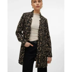 Brushed Katrine Leopard Print Jacket