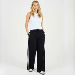 BS Womens Wide Leg Jogger with Side Stripe Detail