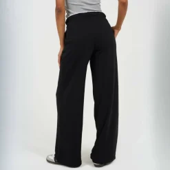 BS Womens Wide Leg Jogger with Contrast Double Waistband Detail