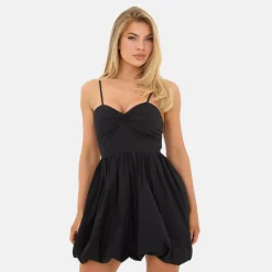 Bubble Hem Mini Dress