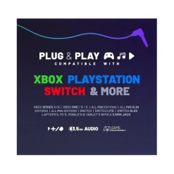 C6-100 Burst Gaming Headset PS4 PS5 XBOX Switch & PC - Peach & White