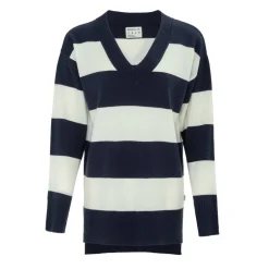 Cal Women Long Sleeve Stripe Jumper