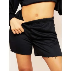 Casual Oversized Raw Hem Shorts