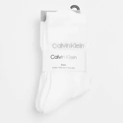 CK Logo Crew Socks 3-Pack Womens