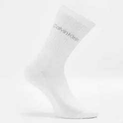 CK Logo Crew Socks 3-Pack Womens