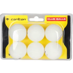 Club Table Tennis Balls 6 Pack Adults