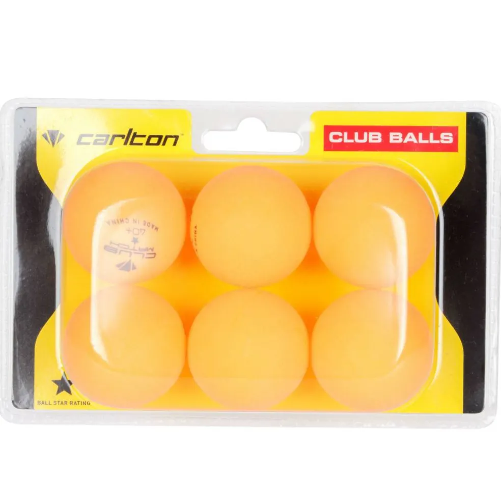 Club Table Tennis Balls 6 Pack Adults