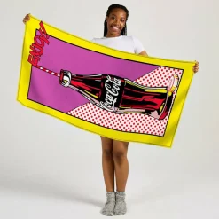 Coca-Cola Officially Licensed Pop Beach Towel 70 x 140 cm