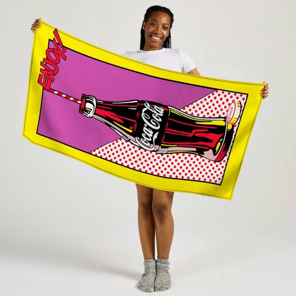 Coca-Cola Officially Licensed Pop Beach Towel 70 x 140 cm