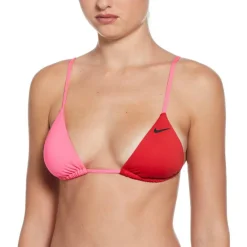 Color Block Womens Triangle Bikini Top