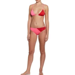 Color Block Womens Triangle Bikini Top