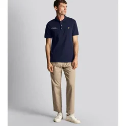 Co-Ordinate Print Plain Polo Shirt