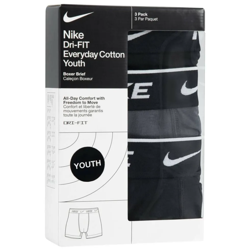 Cotton Boxer Brief 3 Pack Boys