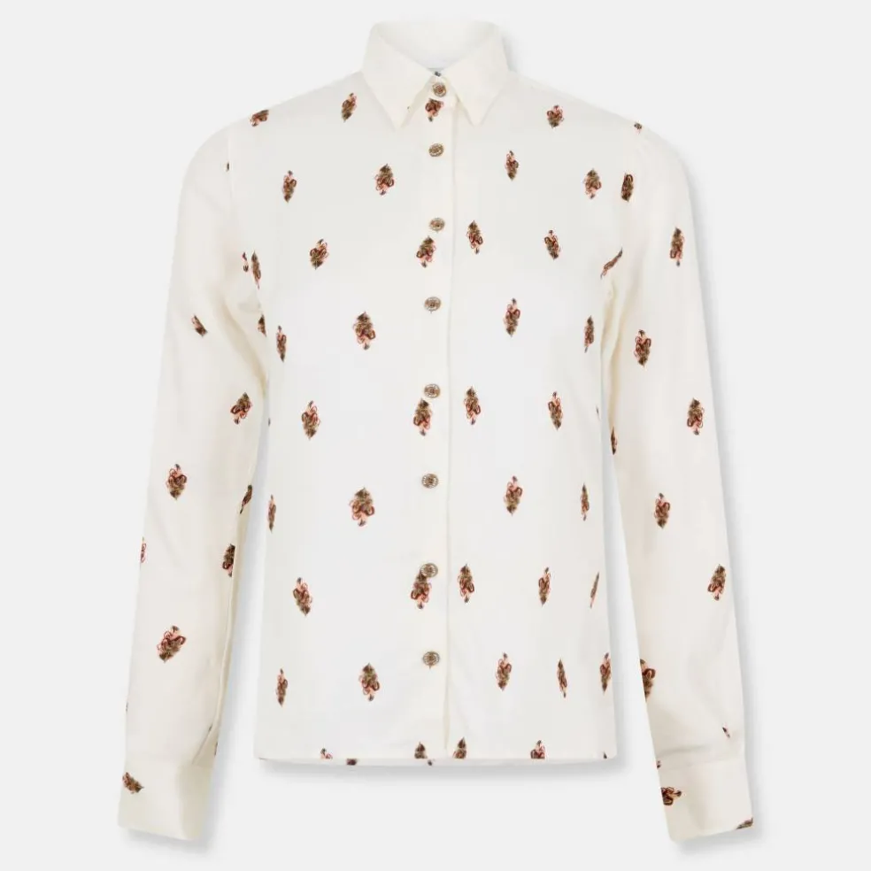 Country Pattern Shirt Fw Womens