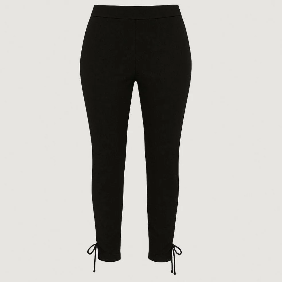 Crepe Tie Hem Trouser