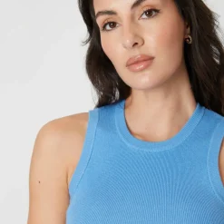 Crop Knitted Vest Womens