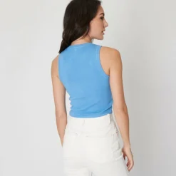 Crop Knitted Vest Womens