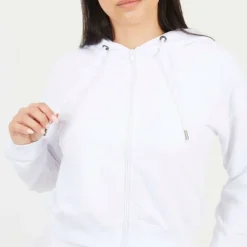 Cropped Zip Through Hoodie with Pockets