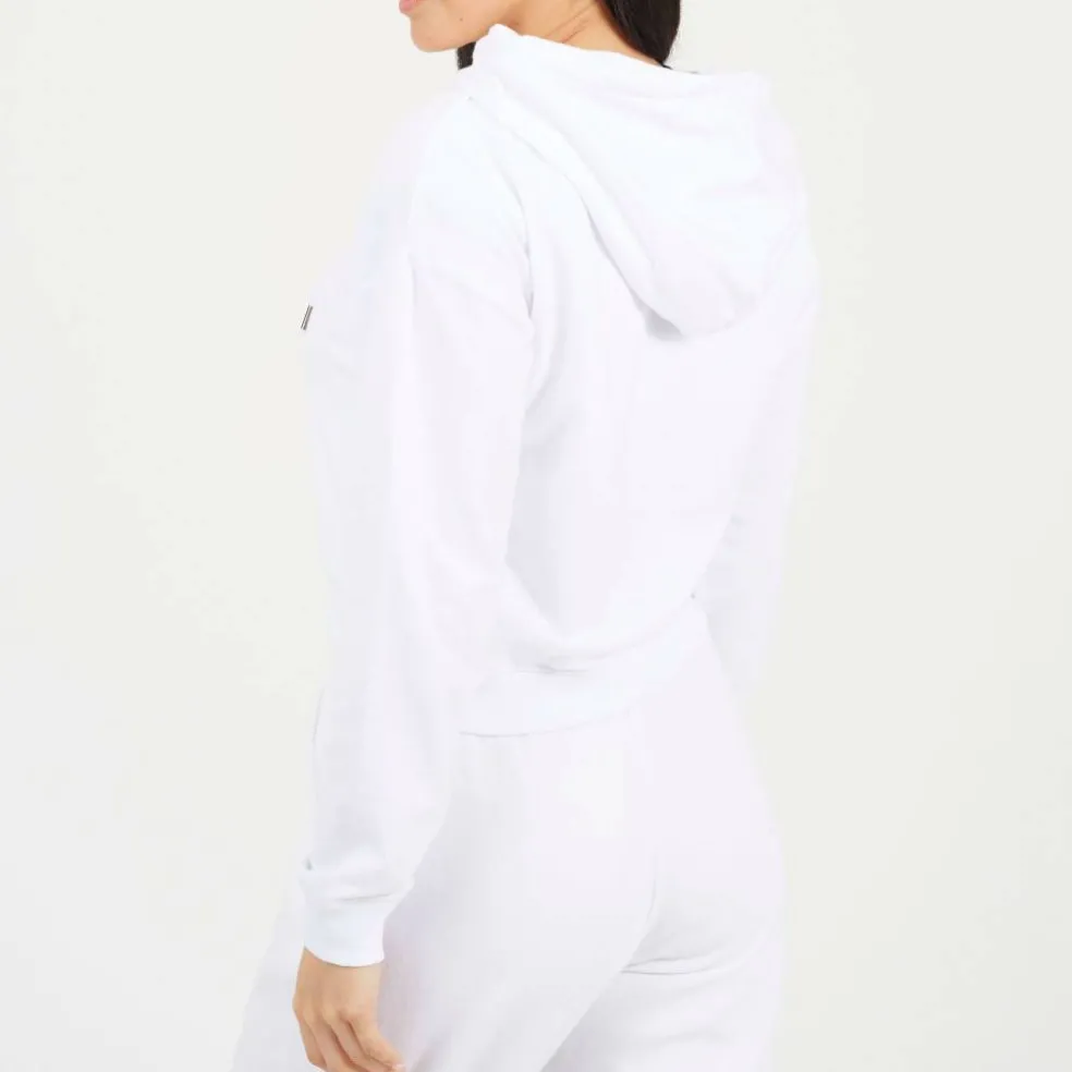 Cropped Zip Through Hoodie with Pockets