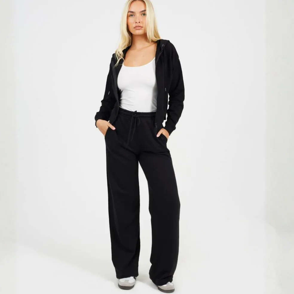 Cropped Zip Through Hoodie with Pockets