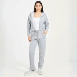Cropped Zip Through Hoodie with Pockets