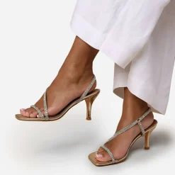 Cross Foot Strap Heels Ladies