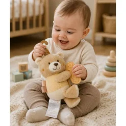 Cute & Co Baby Bear Soft Toy with Large Teether