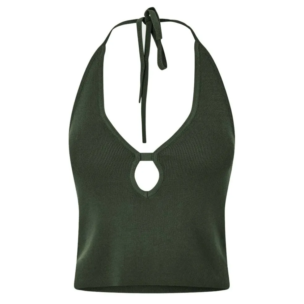 Cut Out Knit Top