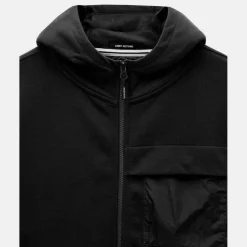 Daponte Overlay Zip Hoodie