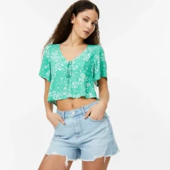 Denim Raw Hem Short