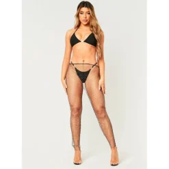 Diamante Mesh Trouser