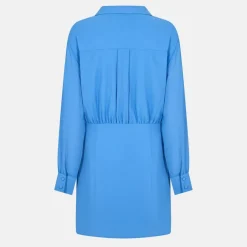 Draped Shirt Dress