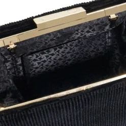 Eclipso Textured Gold Frame Clutch Bag