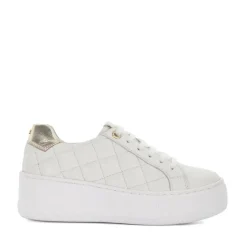 Elizas Quilted Wedge Heel Trainers