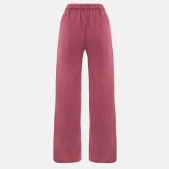 Embroidered Wide Leg Joggers