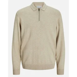 Emil Half Zip Knitted Polo Mens