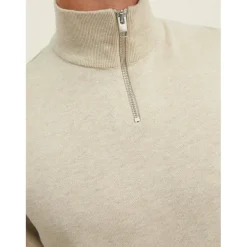 Emil Half Zip Knitted Top Mens