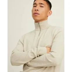 Emil Half Zip Knitted Top Mens