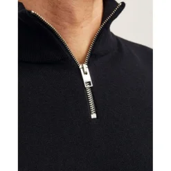 Emil Half Zip Knitted Top Mens