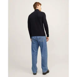 Emil Half Zip Knitted Top Mens