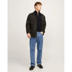 Emil Half Zip Knitted Top Mens