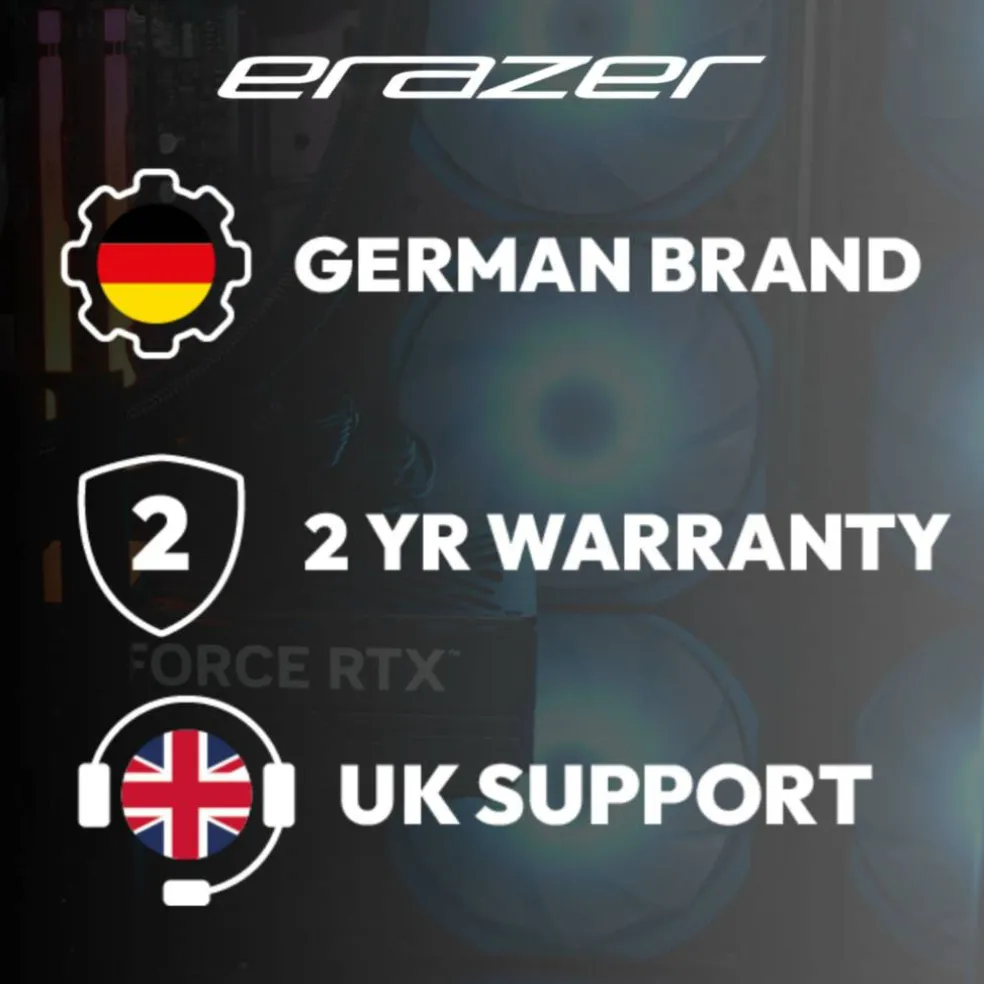 Erazer Bandit P20 – Gaming Desktop – Intel Core i5-14400F Nvidia RTX 5060 Windows 11 Home