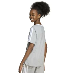 Essentials 3 Stripe T-Shirt Junior Girls