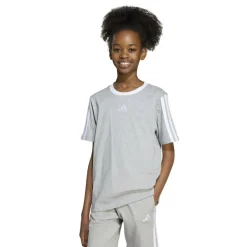 Essentials 3 Stripe T-Shirt Junior Girls