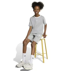 Essentials 3 Stripe T-Shirt Junior Girls