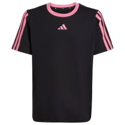 Essentials 3 Stripe T-Shirt Junior Girls