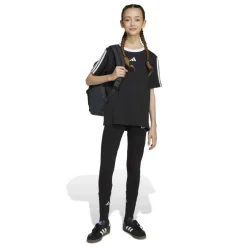 Essentials 3 Stripe T-Shirt Junior Girls